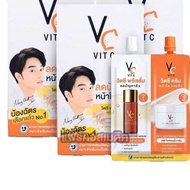 ✮3 กล่อง Double Vit C น้องฉัตร Ratcha Vit C Advance Pre Serum Whitening Cream รัชชา วิตซี พรีเซรั่ม