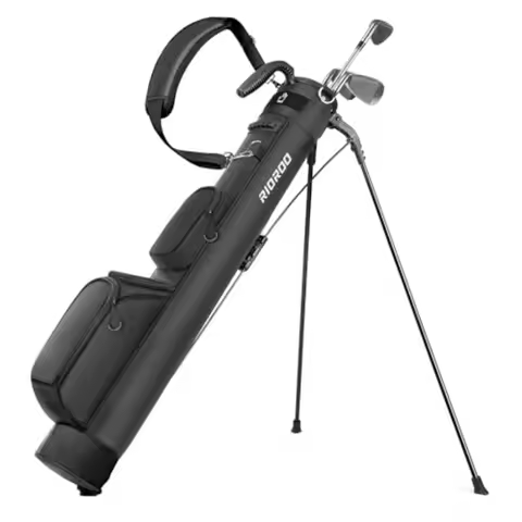 Golf Stand Bag, Lightweight Par 3 Golf Bag Holds Up to 7 Clubs with Two Way Dividers Cooler Pocket S