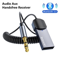 Wireless Bluetooth 5.0 Aux Adapter for Car Speaker Music Dongle USB 3.5mm Jack Audio Aux Handsfree Receiver Transmitter