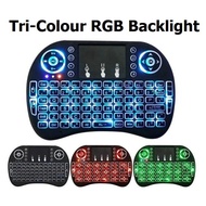 i8 keyboard with touch pad RGB Backlight for Android TV box PC