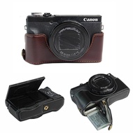 Suitable for Canon Protective Leather Case G5XII G7X2/G7XII G7XIII Half Case Camera Base Case