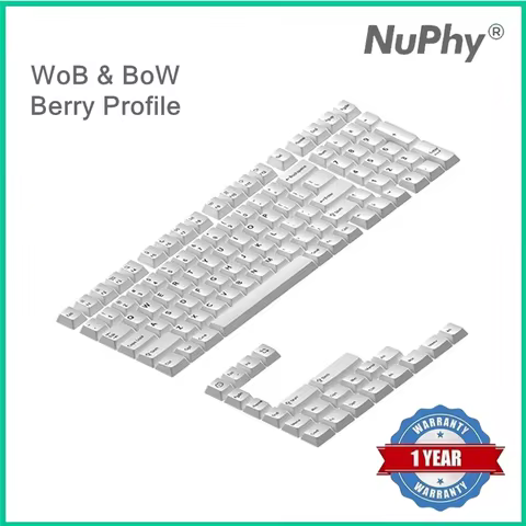 NuPhy WoB & BoW Berry Profile Double-shot PBT Keycaps