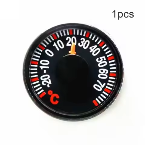 Highly Accurate and Precise Small Round Thermometer for Indoor Temperature Monitoring in Celsius No 