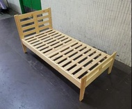 二手  二手傢俬 單人床 3尺床 74.5*36.5*36″ (床褥尺寸72*36吋) #2302210