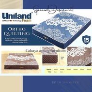 Kasur Busa Rebonded Uniland Foam Type Ortho Quilting Tebal 15 Cm