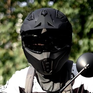 Helmet retro ILM, helmet reli, helmet tiga suku, helmet motosikal, helmet penuh muka lelaki, helmet 