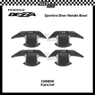 Perodua Bezza Sportivo Door Handle Bowl Cover Trim Carbon Chrome Black Bodykit Accessories Bodykit G