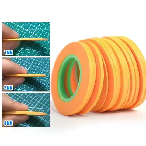3pcs Pinstripe Tape Fineline Masking Tapes Set Model Masking Tape Automotive Masking Tape for DIY Cr