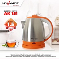 Advance AK-151Electric Kettle 1.5 Liter Electric Kettle Stainless Steel Cable Water Heater