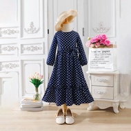 ML064 Jubah Kids Girl Dress 4Y-14Y Floral Print Jubah Budak Perempuan Kanak Kanak Jubah Long sleeve 