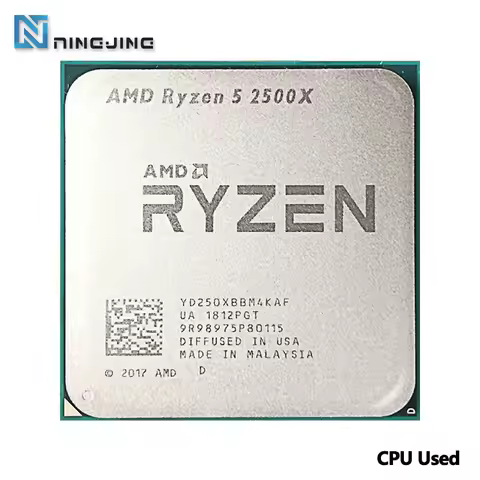 AMD Ryzen 5 2500X R5 2500x 3.6 GHz Used GAMING Zen+ Quad-Core Eight-Thread CPU Processor 65W L3=8M Y