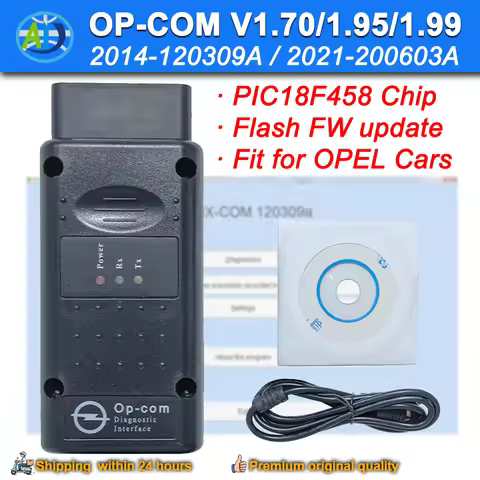 Diagnosis Interface For OPCOM V1.99/1.95/1.70 PIC18F458 OBD2 Scanner For Opel Flash Firmware Update 