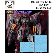 G Rework RG48 RG 1/144 OZ-13MS EPYON EW WATER SLIDE DECAL