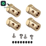 1F 4PCS 5mm to 12mm Brass Combiner Wheel Hub Hex Adapter for  B14 B16 C14 C24 MN D90 D91 MN99S RC Ca