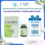 Skin Whitening Pills to Balance Female Hormones L'Naph Plus Collagen Peptide L-Cystine (Box of 30 Pi