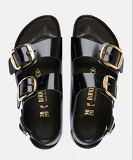 Birkenstock Milano Big Buckle Black Sandals