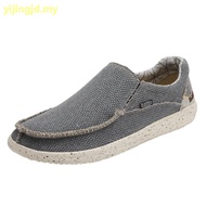 Hey Dude (US size) super-comfy ultra-light linen Canvas shoes slip-on Loafers for men plus size 39-4