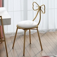 Nordic Beauty Backrest Modern Girl Butterfly Stool Bedroom Simple Nail Red Dressing Net Chair Backre