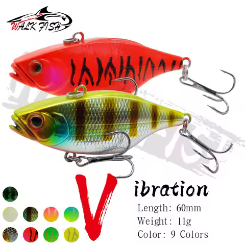 WALK FISH 1PCS 60mm 11g VIB Full-swim Layer Plastic Hard Bait For Export Lure Fishing Bait Fishing G