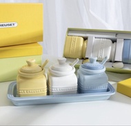Le Creuset 彩虹色陶瓷調味罐連匙套裝