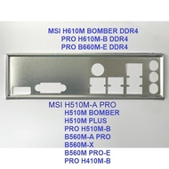 FE block main MSI H510M BOMBER (Mainboard IO Shield: 646)
