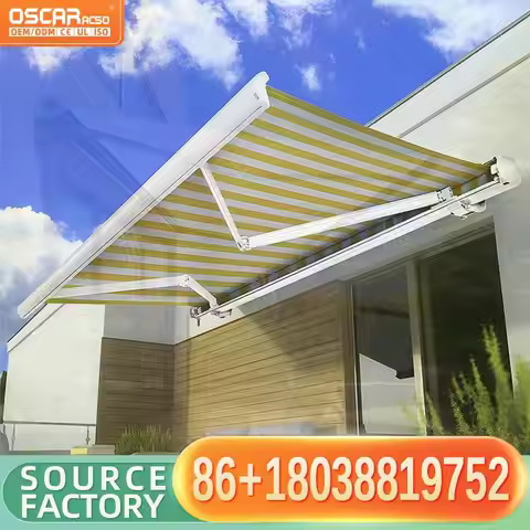 Motor Control Switch Parts Outdoor Folding Awning in European Balconies Patio Gardens Retractable Aw