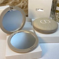 D Home Beauty Makeup Mirror Lambskin Beauty Double-Sided Mirror Foldable Portable Beauty Mirror 0421