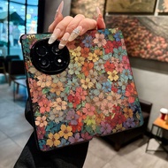 Colorful oil painting flowers mobile phone case For OPPO Find N5 Case oppo find n5 cover