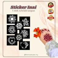 Sticker Corak Inai / Henna Stencil / Sticker Inai / Henna Sticker Pengantin Design Terkini