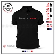 PLUS SIZE - Polo T Shirt Sulam Sports Mind Power By Volvo Racing T8 XC90 XC60 Baju Lelaki Cotton Fashion Embroidery