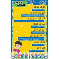 Banting mari solat, banner lafaz azan dan banner lafaz iqamat