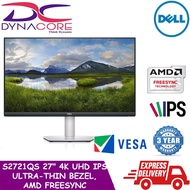 Dell S2721QS 27 Inch 4K UHD IPS Ultra-Thin Bezel Monitor, AMD FreeSync, VESA Certified