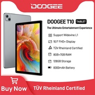 DOOGEE T10 Tablet 10.1" FHD+ TÜV Rheinland Certified Display 8GB+128GB Octa Core Widevine L1 Android