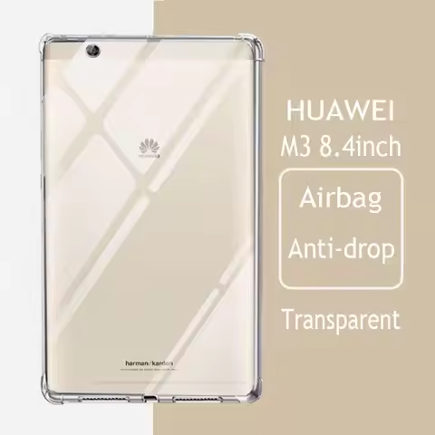 Tablet Case For Huawei MediaPad M3 8.4" 2016 BTV-DL09 W09 Soft Transparent TPU Airbag Protective Cov