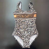 DU31 Fashion Leopard Print Color Matching One-Piece One-Piece Swimsuit