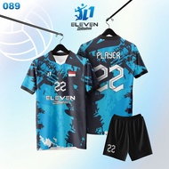 Volleyball Jersey Printing Free Custom Name Number Logo 089