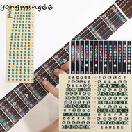 QUESO Guitar Note Sticker Learning Guitar Accessories Frets Note Decal Fingerboard Stickers Electric