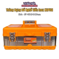 Kapusi K-9970 Stainless Steel Rim Tool Box Size 45x24x19cm - Sturdy and Sturdy Material