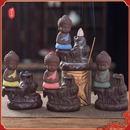 ✨檀香阁✨ 倒流香炉 如来小和尚倒流香炉 招财摆件 风水 Censer Backflow Incense Burner Incense Sticks Holder Monk Censer Buddha