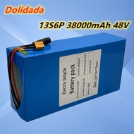 18650Lithium battery pack48v38000mAh2000WElectric Bicycle Battery Built-in50A BMS