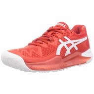 Asics Lady GEL-Resolution 8 Tennis Shoes - Fiery Red/White 23.5 cm Japan Original