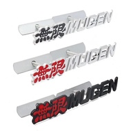 3d Metal Logo Mugen Emblem Letters Car Front Grill Badge For Honda Civic Fn2 Accord Crx Crz Ep3 Jazz