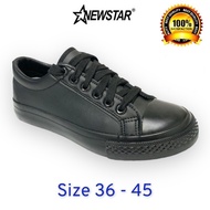 NewStar Black School Shoes Kasut Hitam Sekolah menengah - 5532