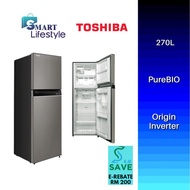 《Save 4.0》【EXPRESS SHIPPING】 Toshiba 5 Star Inverter Refrigerator GR-RT300WE-PMY / GR-RT320WE-PMY (310L) (SS) (UK)