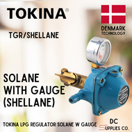 Tokina LPG Gas Regulator with GAUGE for SOLANE / SHELLANE Regulator Heavy Duty Denmark Technology