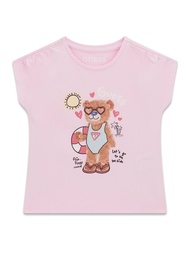 Guess - Kids Baby Girl Teddy Bear T-shirt