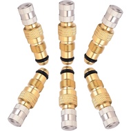 Brass Tire Valve Stem Set - 3DSKY Tractor Air Liquid Valve TR218A TR618A CH3 Core Housings Metal Rep