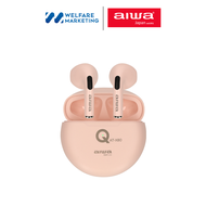 AIWA AT-X80Q TWS Bluetooth Earphones หูฟังไร้สายแบบอินเอียร์ น้ำหนักเบา กันน้ำระดับ IPX4