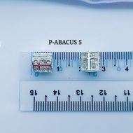 💥READY STOCK💥 925 Silver "Cylindrical Abacus Necklace Set" (Set Rantai Leher+Loket Sempoa) 925銀算不完算盤鏈墜項鏈組 P-A(5)