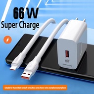 For 70 80 90 Pro 66W Super Fast Charger 11V6A USB Type C Cable for Honor 50 60 SE Magic VS Fold V2 3